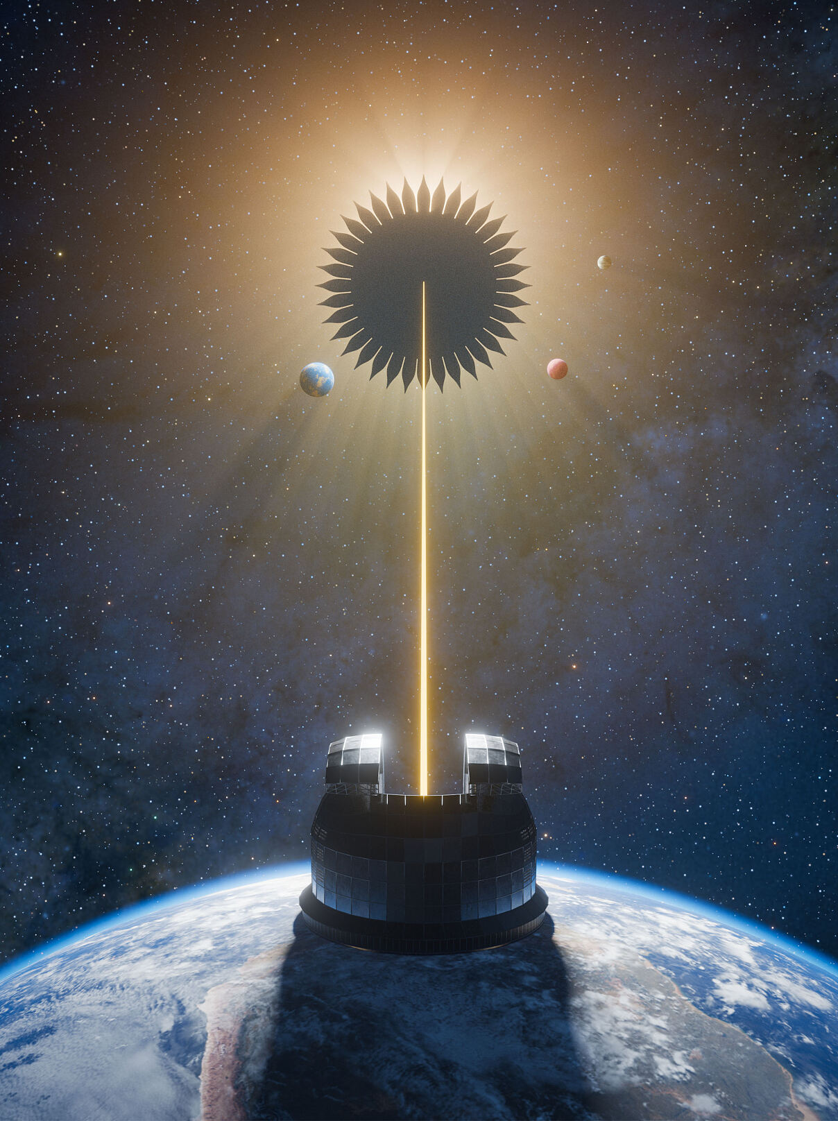 Ansatz für die Beobachtung von erdähnlichen Exoplaneten