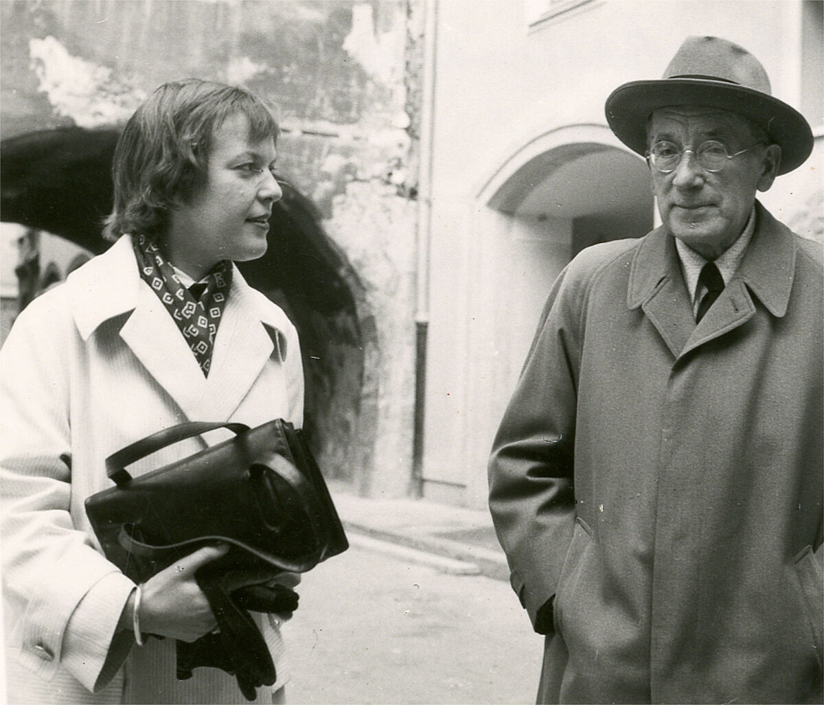 Ingeborg Bachmann mit Ludwig von Ficker 