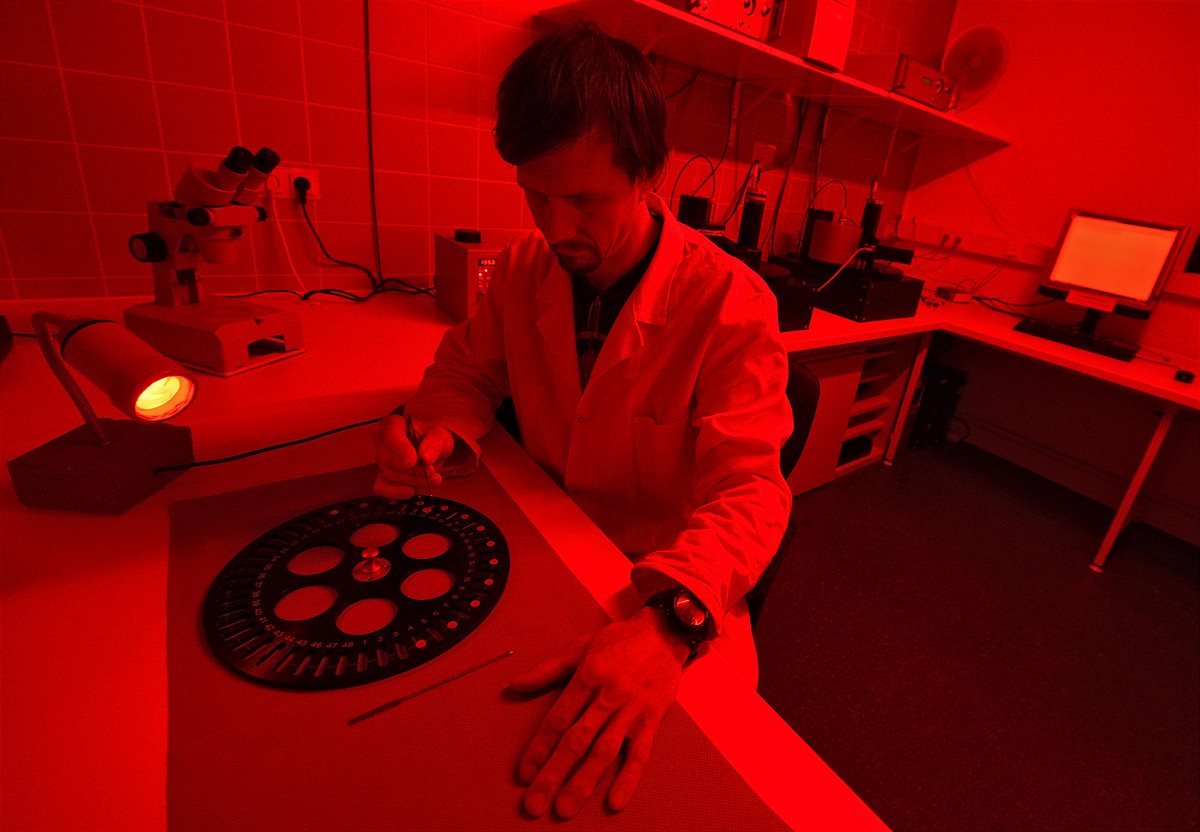 Michael Meyer in his lab